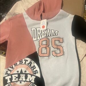 Dream 85 Kids Sweatshirt - Pink, Black, and White